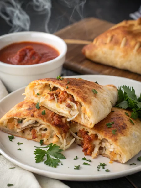 Easy BBQ Chicken Calzones