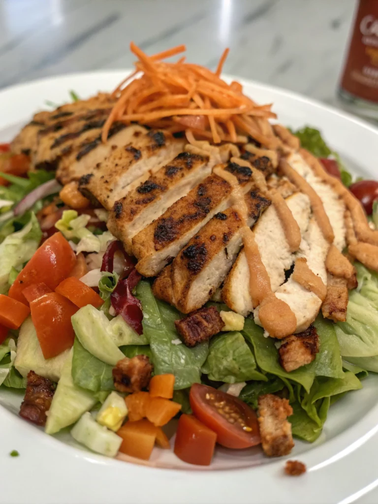 Easy BBQ Chicken Chop Salad