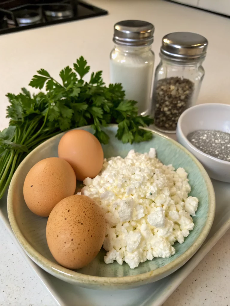Baked Cottage Cheese Eggsingredients