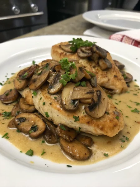 Easy Baked Mushroom Chicken