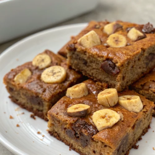 Easy Banana Bread Brownies