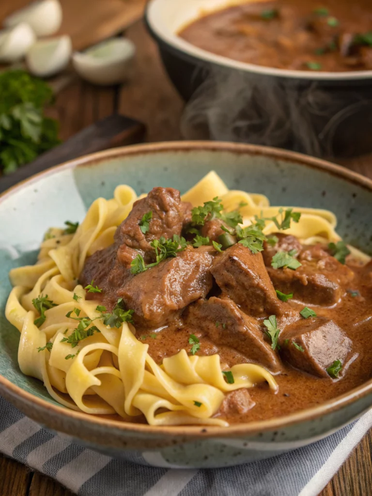 Easy Beef Stroganoff