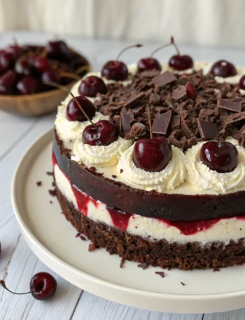 Easy Black Forest Cheesecake