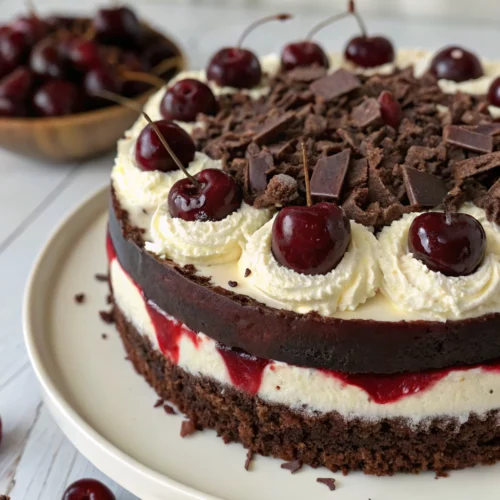 Easy Black Forest Cheesecake