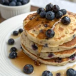 Easy Blueberry Protein Pancakes