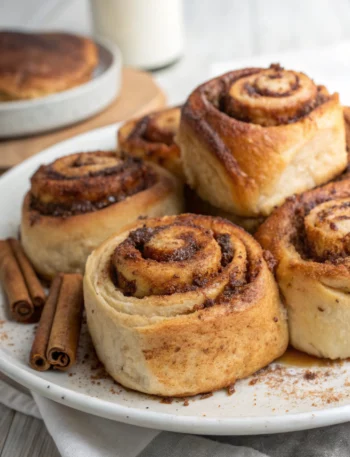 Easy Bread Crust Cinnamon Rolls