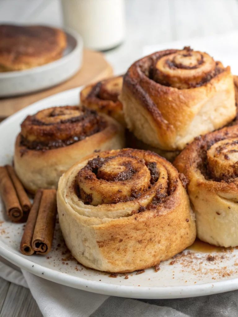 Easy Bread Crust Cinnamon Rolls