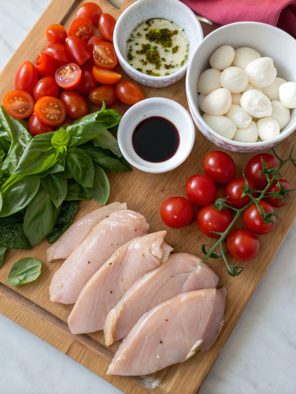Easy Caprese Chicken Casserole