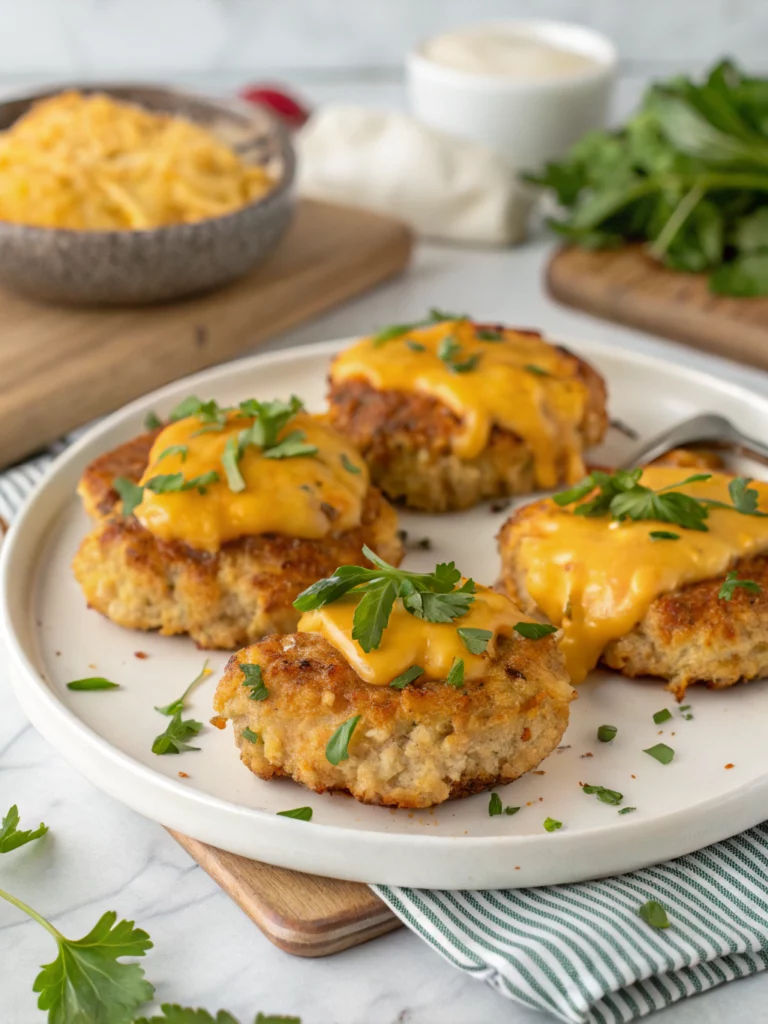 Easy Cheesy Chicken Fritters