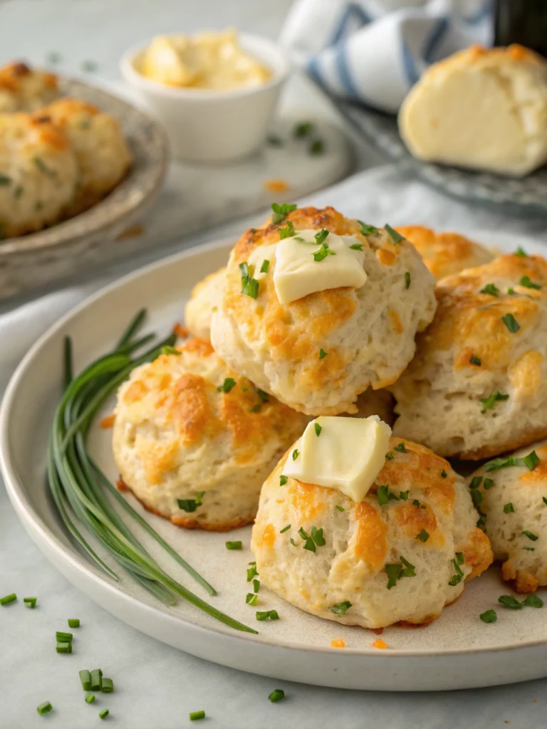 Cheesy Garlic Drop Biscuits