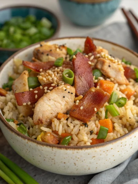 Easy Chicken Bacon Fried Rice