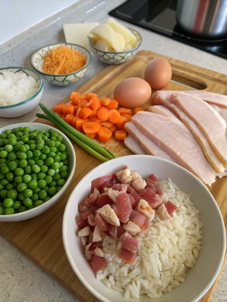 Chicken & Bacon Fried Riceingredients