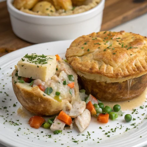 Easy Chicken Pot Pie Baked Potatoes