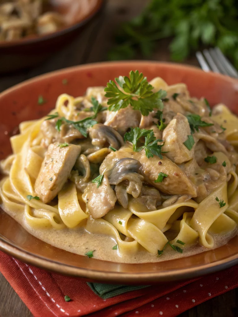 Easy Chicken Stroganoff
