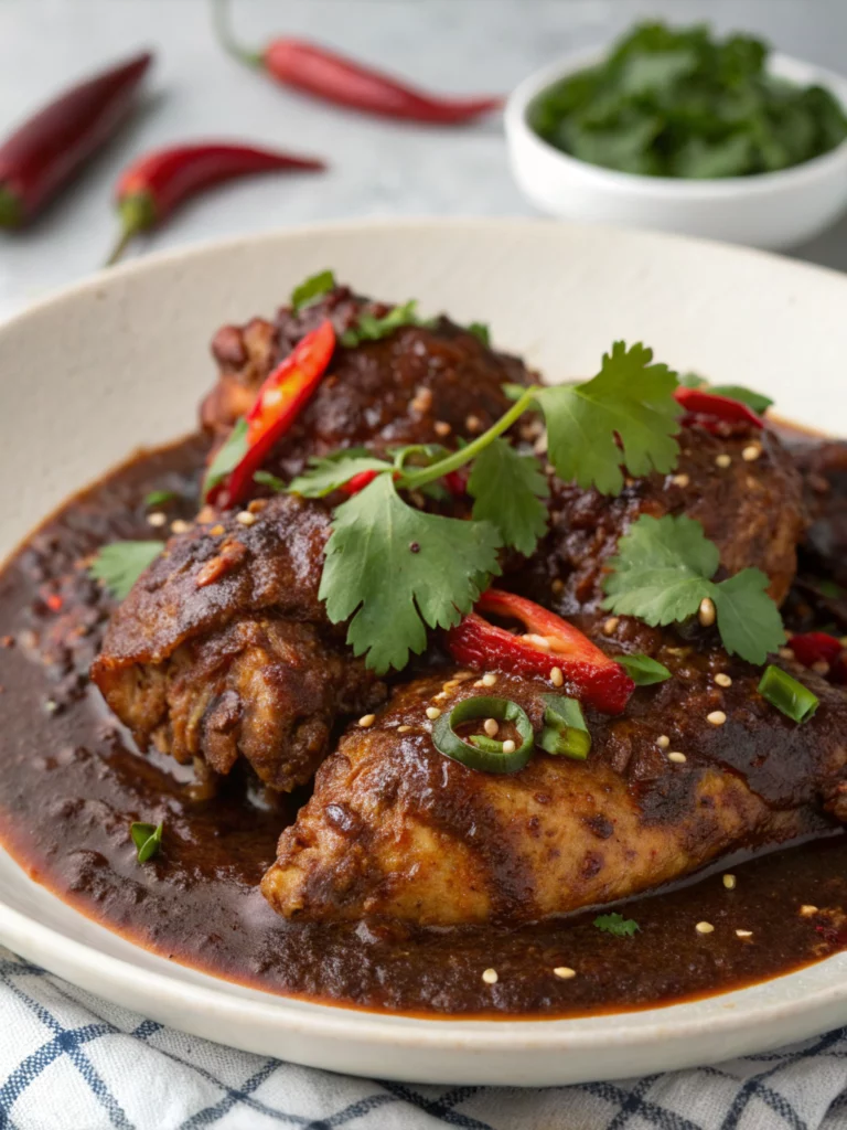 Easy Chicken with Mock Mole Sauce