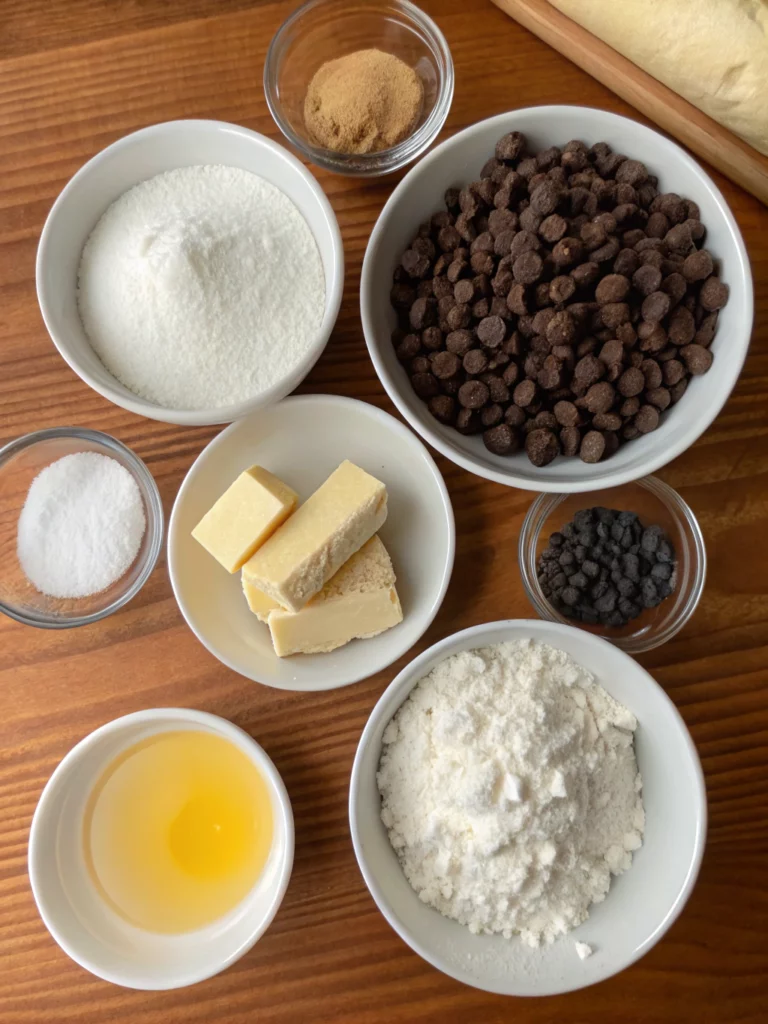Chocolate Chip Cannoli Cookiesingredients
