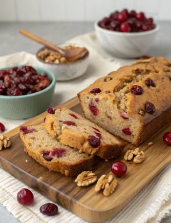 Easy Cranberry Walnut Bread