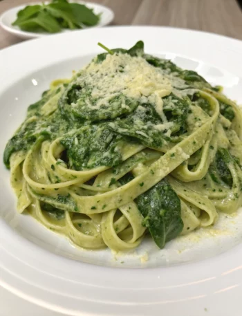 Easy Creamed Spinach Pasta
