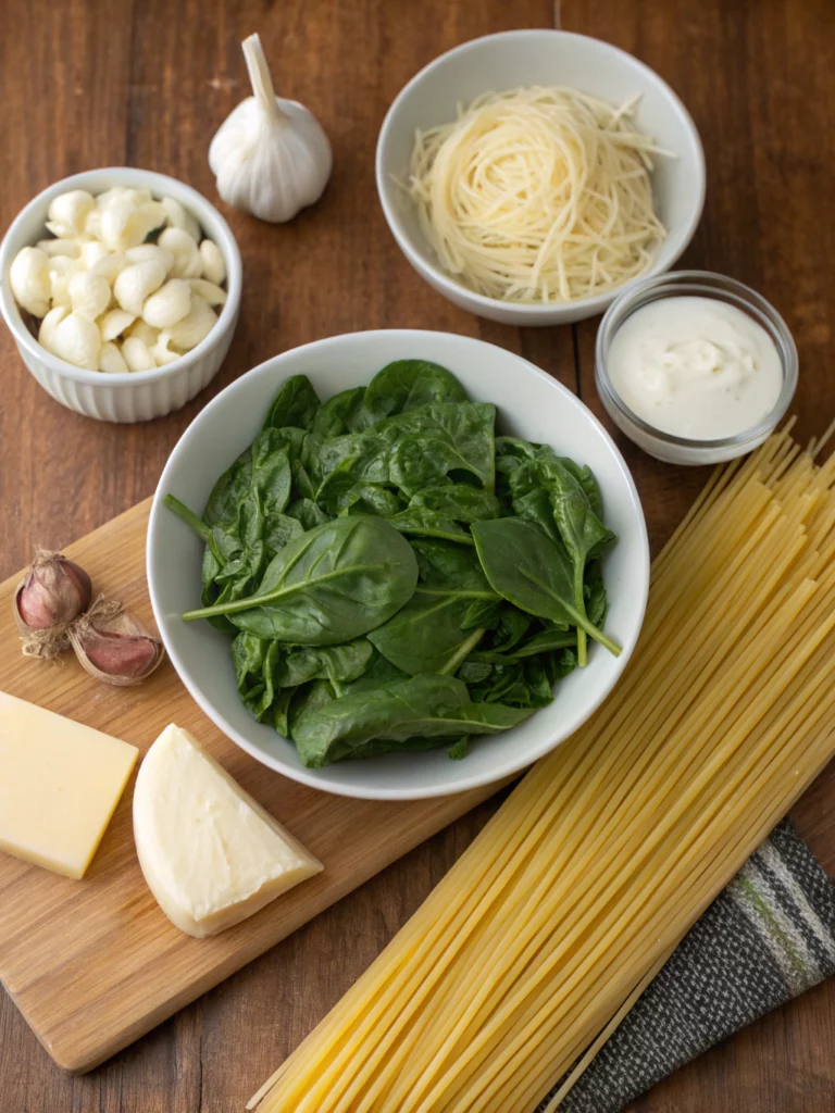 Creamed Spinach Pastaingredients