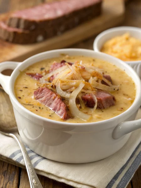Easy Creamy Reuben Soup