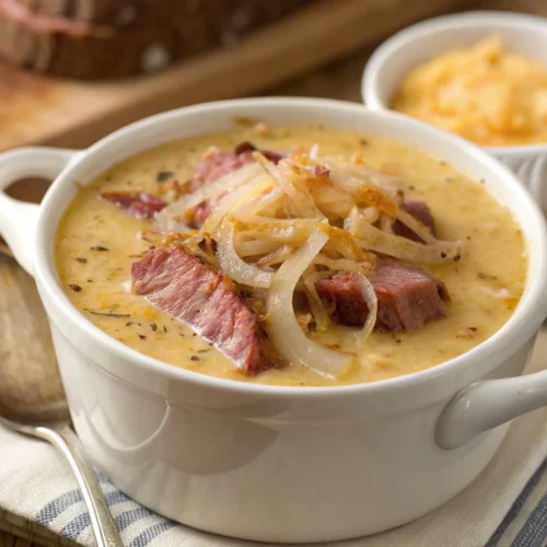 Easy Creamy Reuben Soup