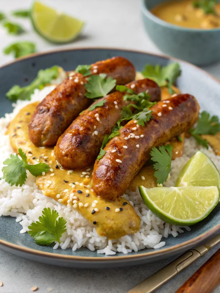 Easy Curried Sausages
