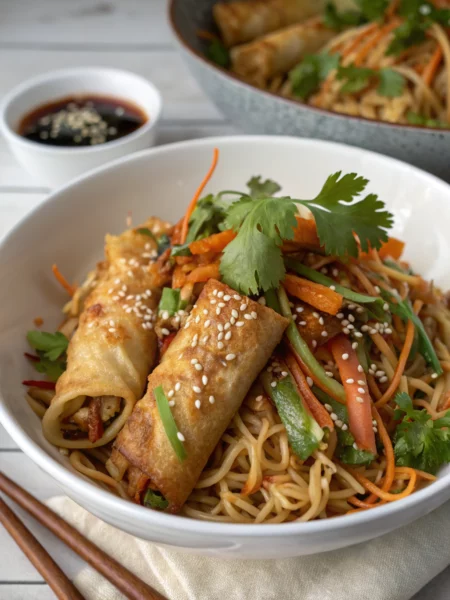 Easy Egg Roll Noodle Bowl