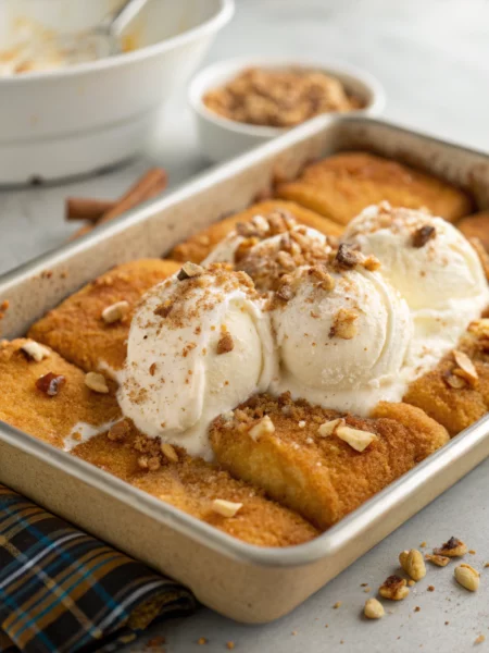 Easy Fried Ice Cream Casserole