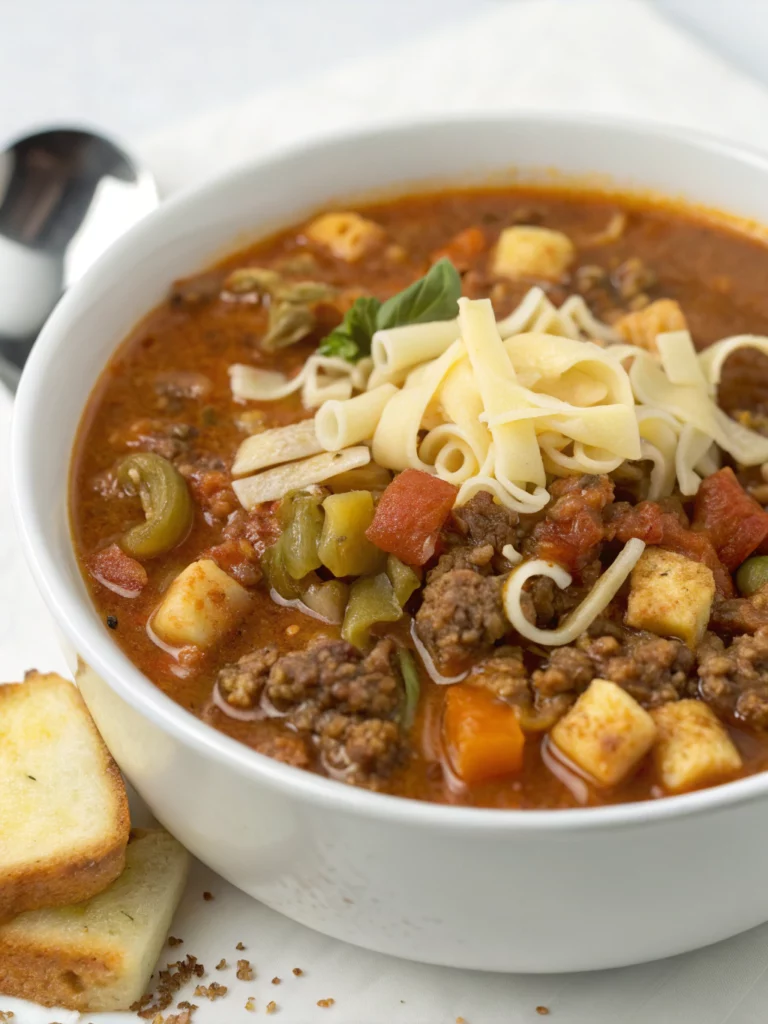 Easy hamburger soup