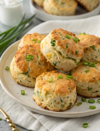 Easy Irish Cheddar Scallion Biscuits