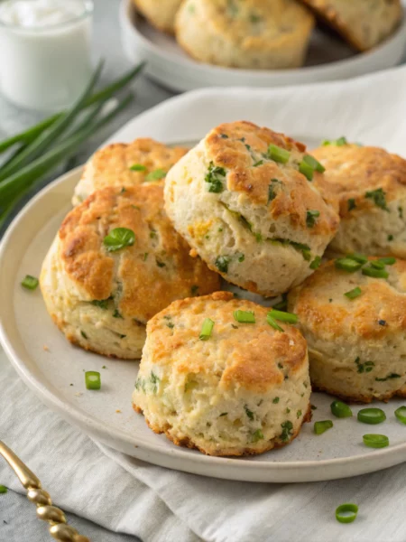 Easy Irish Cheddar Scallion Biscuits