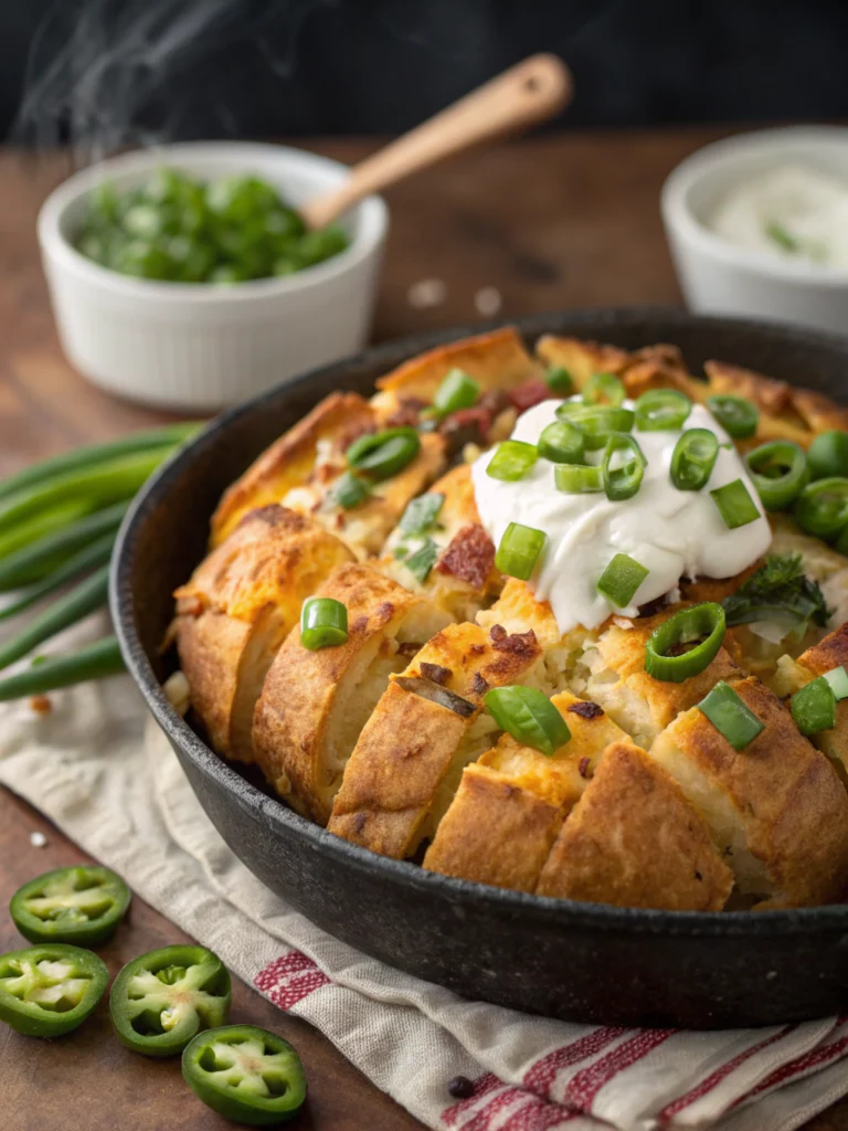Easy Jalapeño Popper Pull-Apart Bread