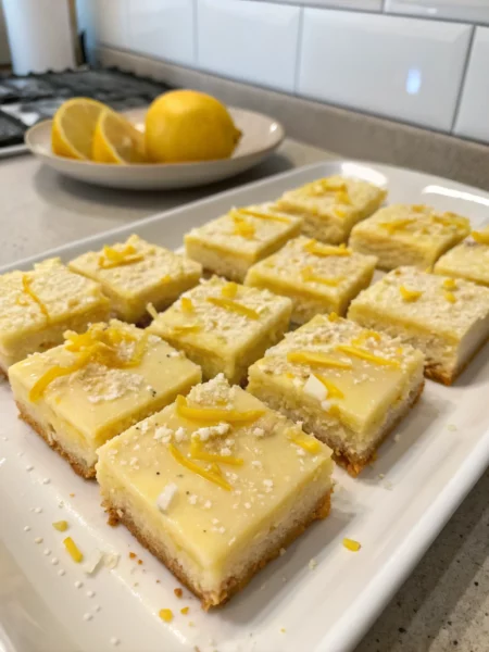 Easy Lemon and White Chocolate Squares