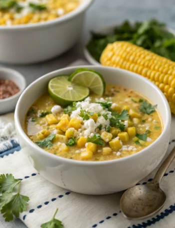Easy Mexican Street Corn Soup