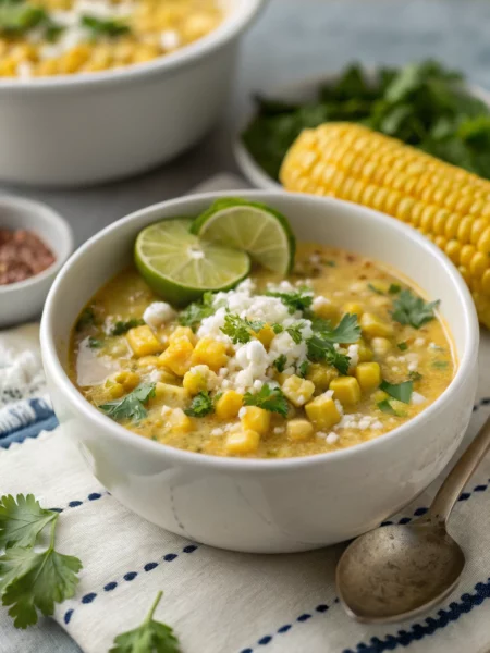 Easy Mexican Street Corn Soup