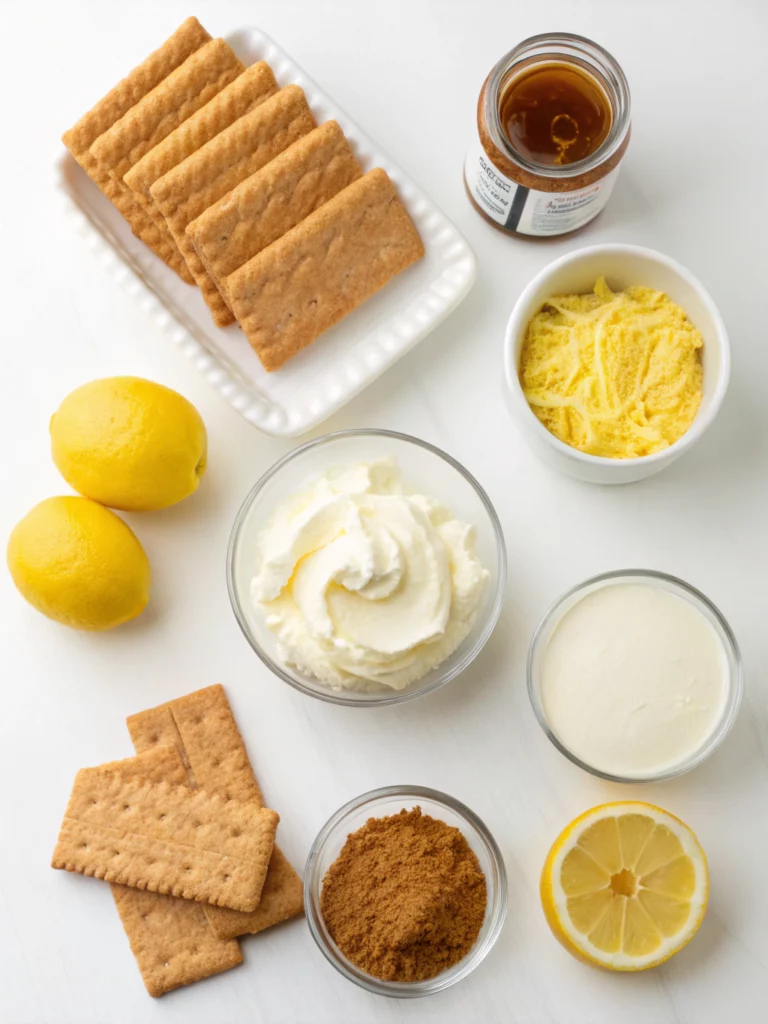 No-Bake Lemon Eclair Cakeingredients