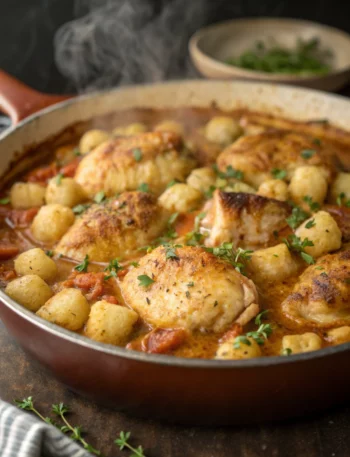 Easy Gnocchi Chicken Pot Pie