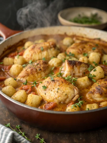 Easy Gnocchi Chicken Pot Pie