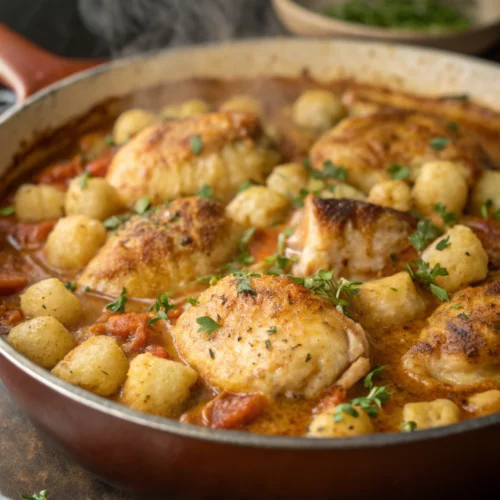 Easy Gnocchi Chicken Pot Pie