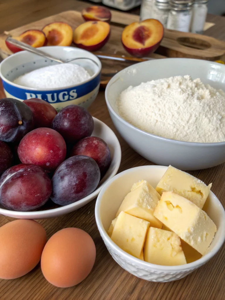 Original Plum Torteingredients