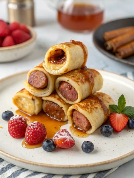Easy Pancake Sausage Bites