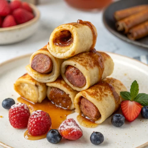Easy Pancake Sausage Bites