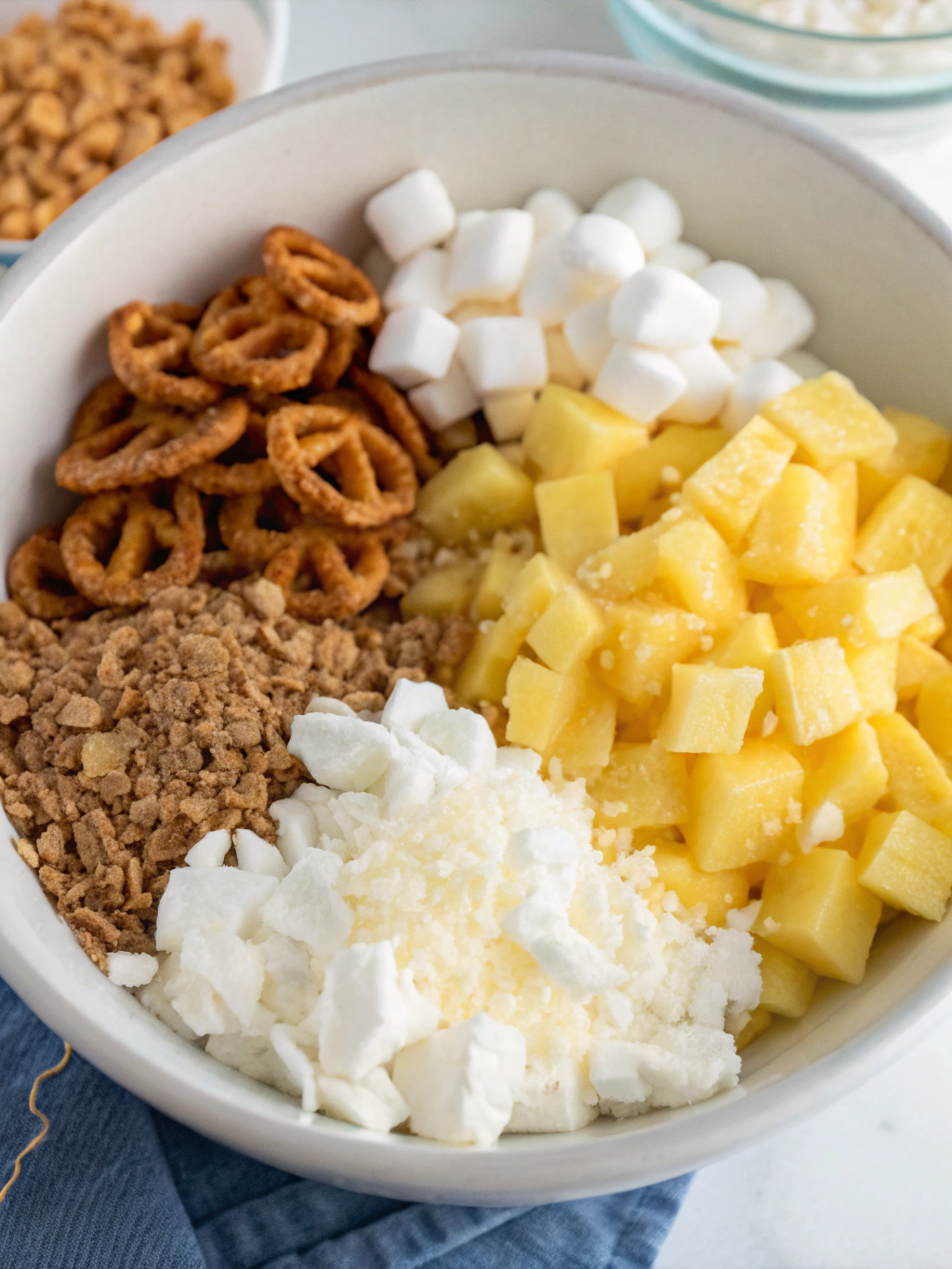 Easy Pineapple Pretzel Fluff Salad