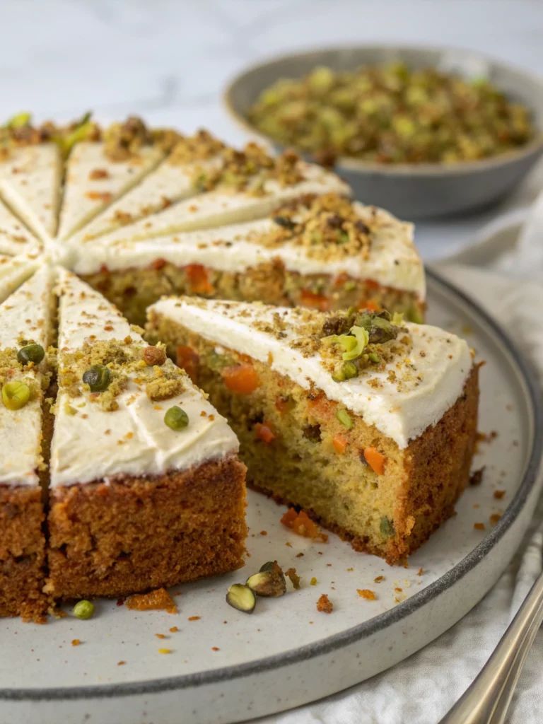Easy Pistachio Carrot Cake