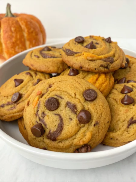 Easy Pumpkin Chocolate Chip Cookies