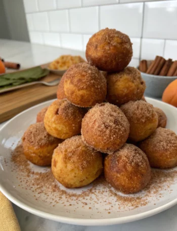 Easy Pumpkin Donut Holes