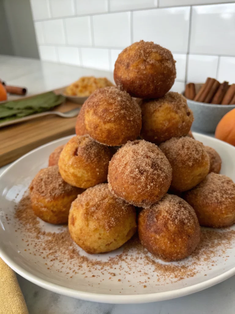Easy Pumpkin Donut Holes