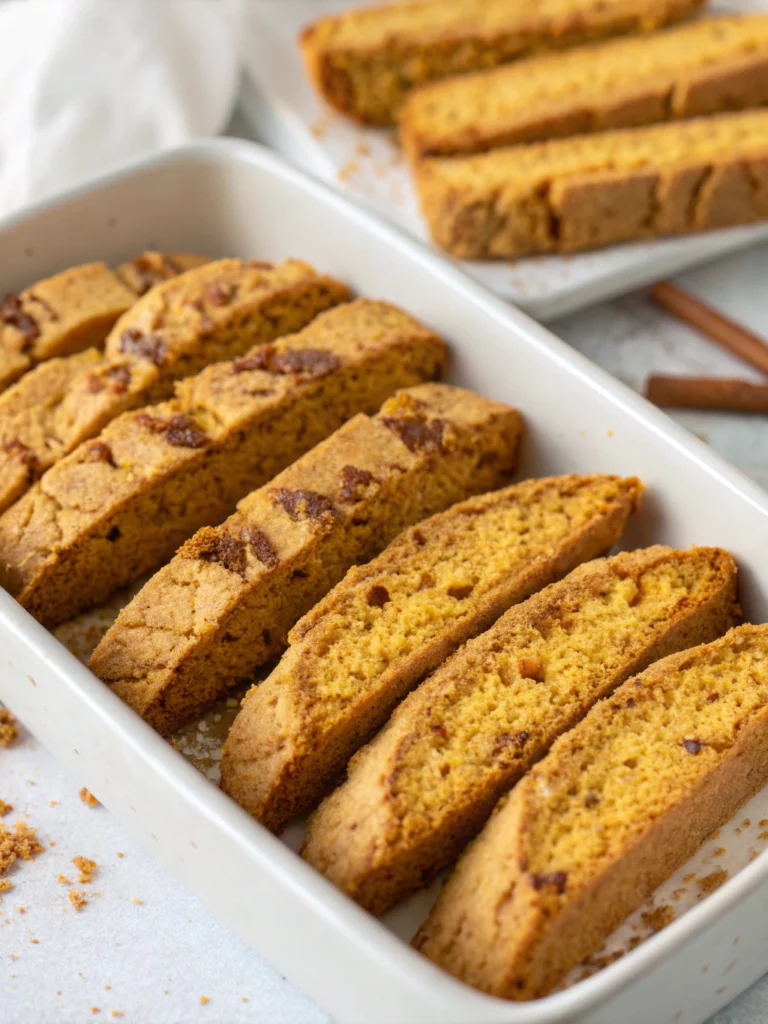 Easy Pumpkin Spiced Biscotti
