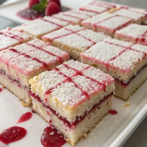 Easy Raspberry Lamington Sheet Cake