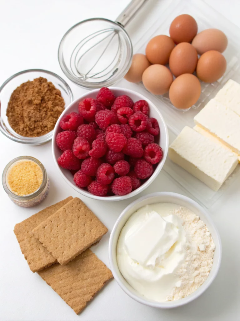 Raspberry Ripple Cheesecake Sliceingredients
